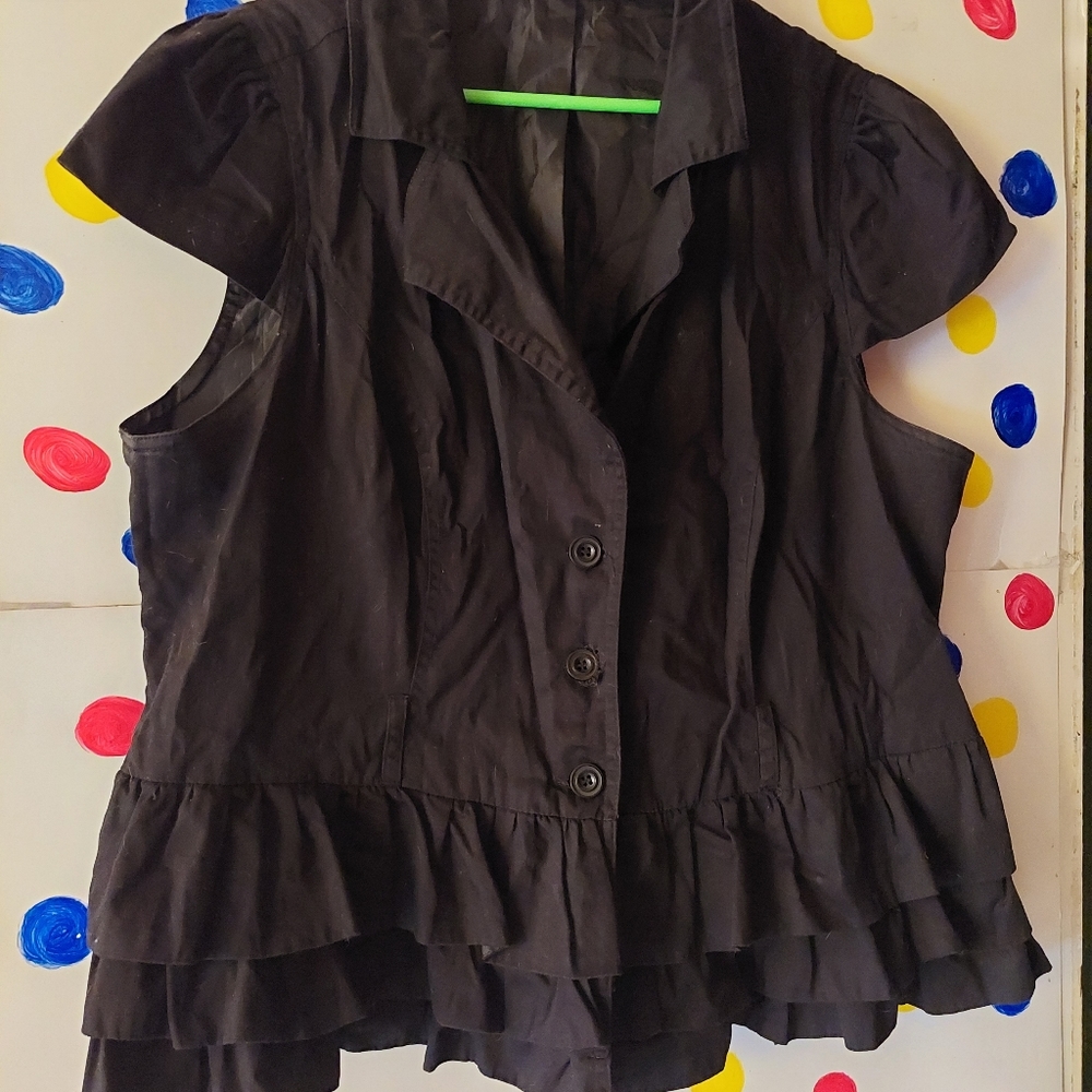 Dots Black Blazer